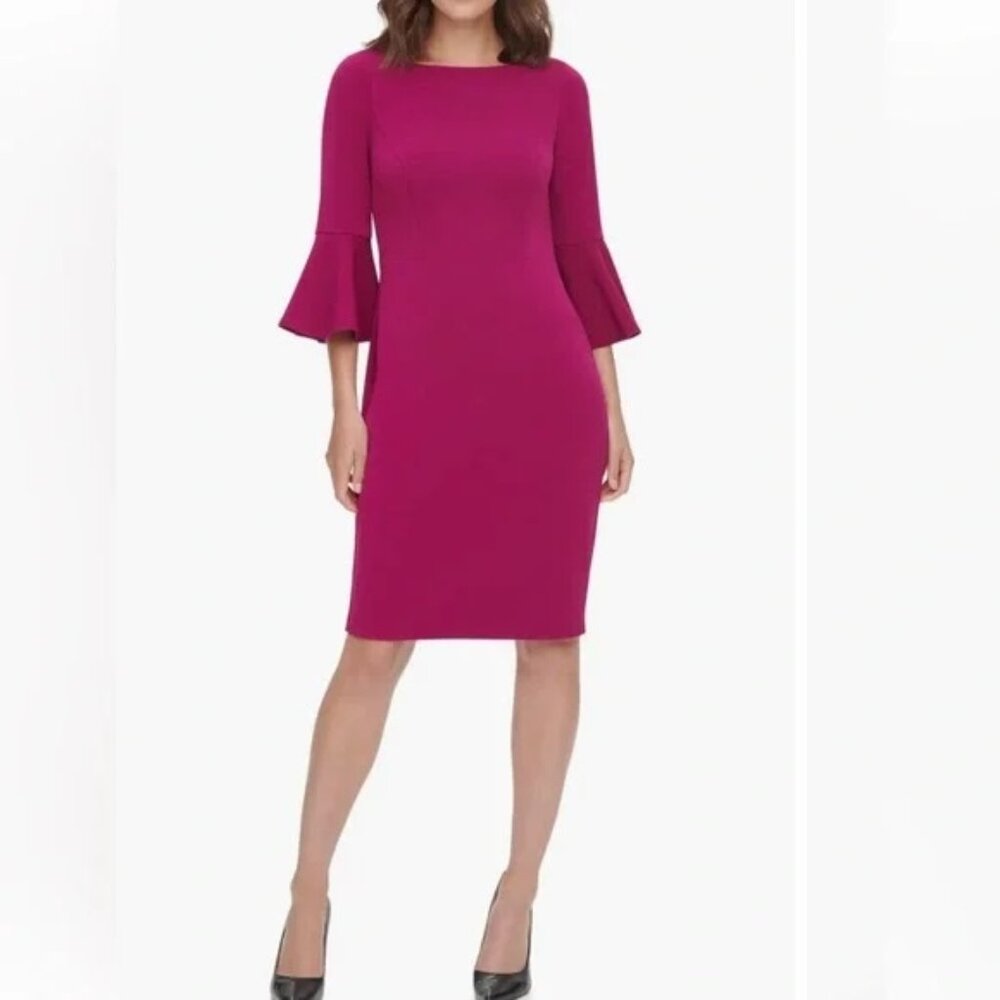 Eliza J. Bell Sleeve Sheath Dress, Size 12